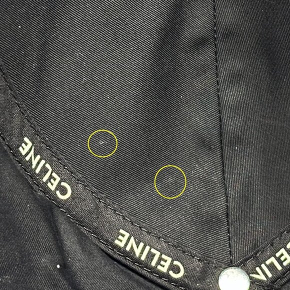 Celine Cap Women Men Brand Triomphe Canvas Black Simple Casual - Picture 12 of 13